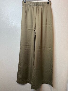Wilfred Aritzia Tamsin Wide Leg Pants in Sun-dried Olive Pull On Size XS New